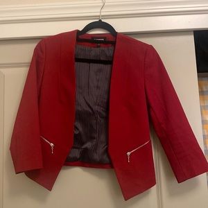 Red express blazer